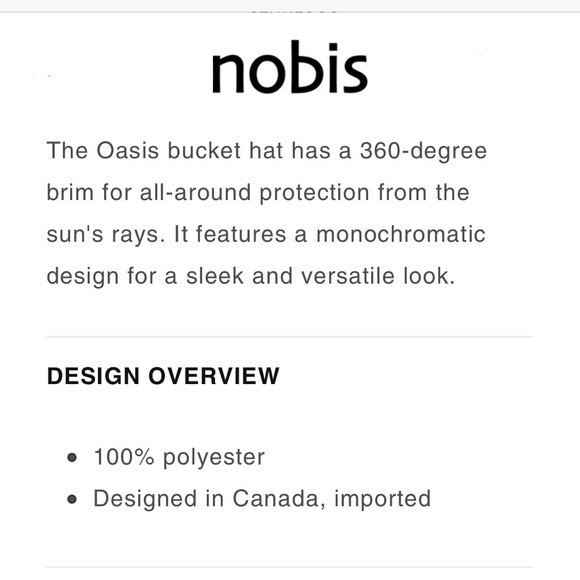 New Nobis White Bucket Sun Hat - Picture 13 of 13